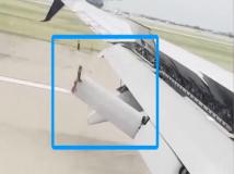 美国一架波音737客机飞行途中机翼“掉了一块”