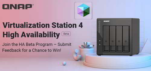 QNAP 推出 Virtualization Station 4 虚拟机高可用性测试版