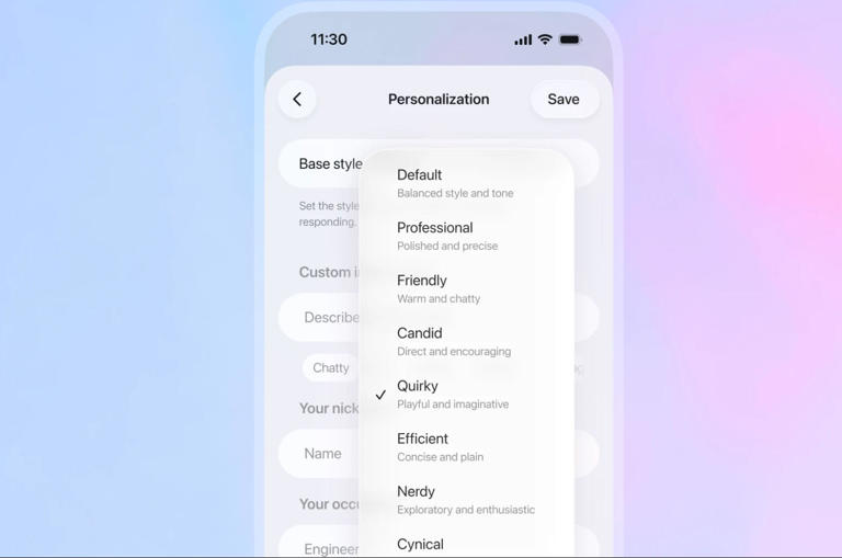 OpenAI发布GPT-5.1:智商情商大增 OpenAI 发布ChatGPT-5.1:智商情商大增