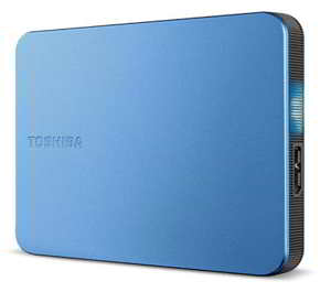 针对EMEA市场，东芝推出金属蓝色Canvio Flex便携式2.5英寸USB-C，最大4TB硬盘