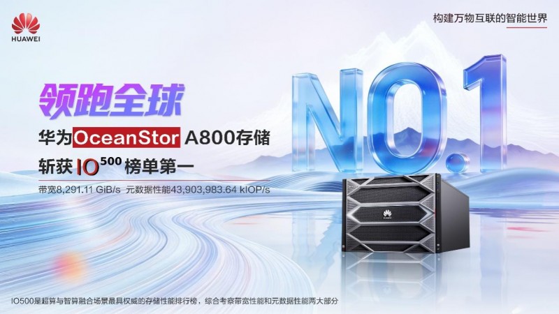 华为存储稳居IO500榜首：真正的强者，从来不挑赛道！